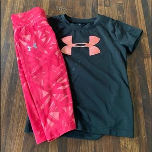 Under armour shirt and leggings